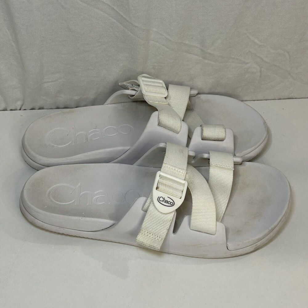 Chaco Womens Chillos White Sandals Size 10 (7694893)